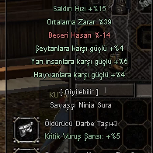  +8 39 ORTALAMA DOLUNAY KILICI TEKLİFE AÇIK